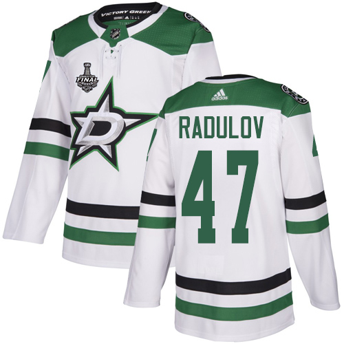 Adidas Men Dallas Stars 47 Alexander Radulov White Road Authentic 2020 Stanley Cup Final Stitched NHL Jersey